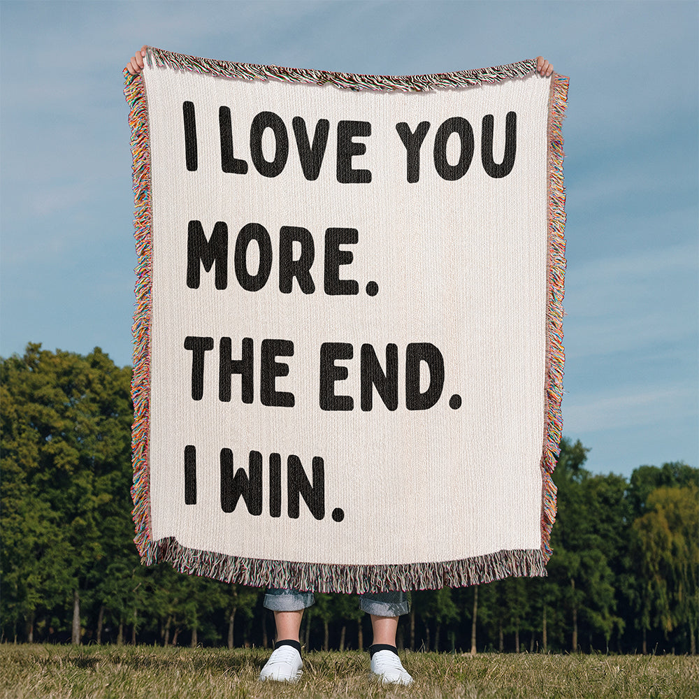 Funny Love Woven Blanket