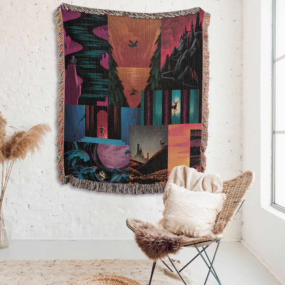 Throne of Glass Woven Blanket - SJM Bookish Gift