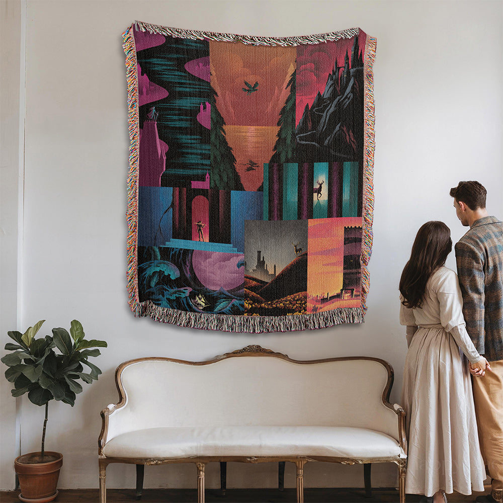 Throne of Glass Woven Blanket - SJM Bookish Gift