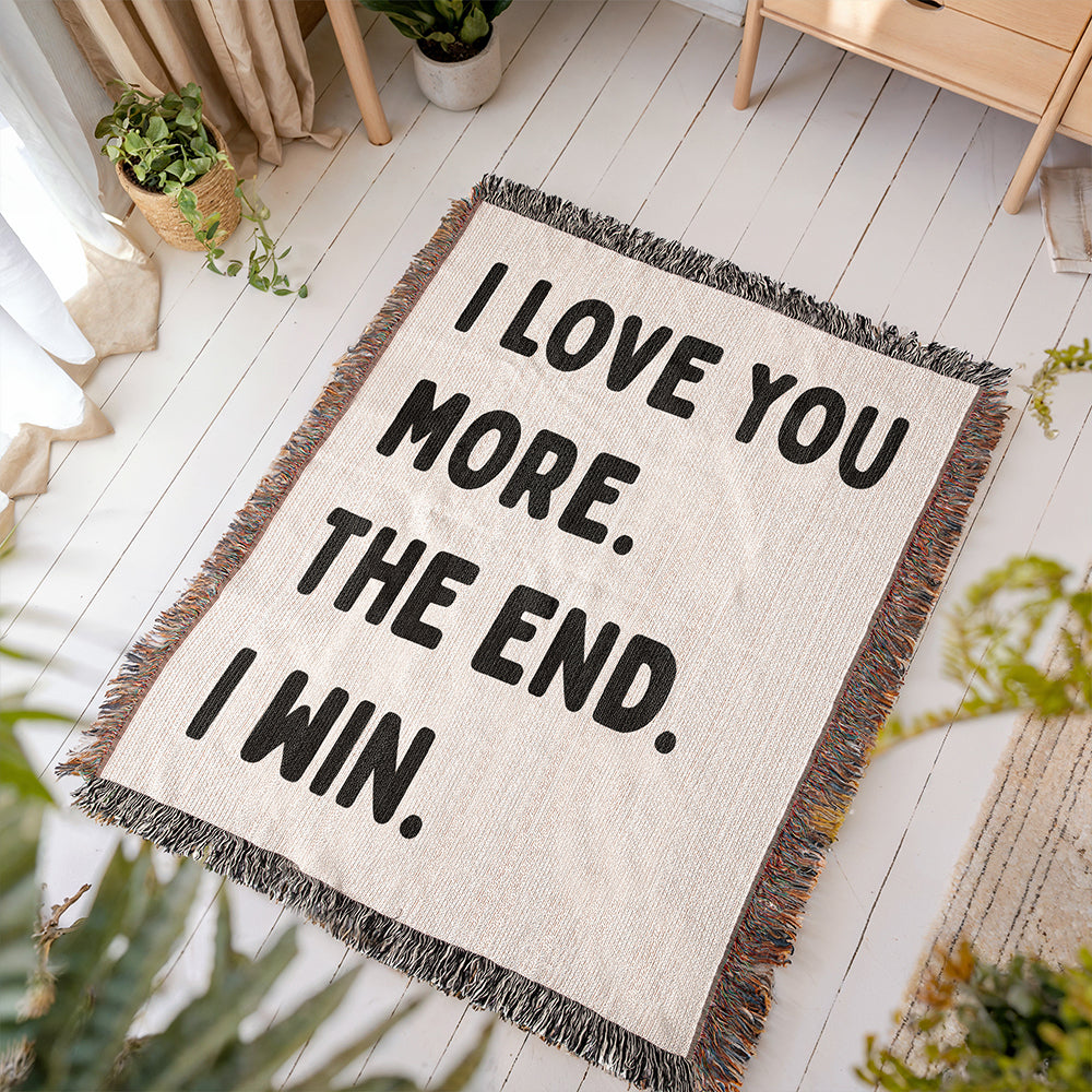 Funny Love Woven Blanket