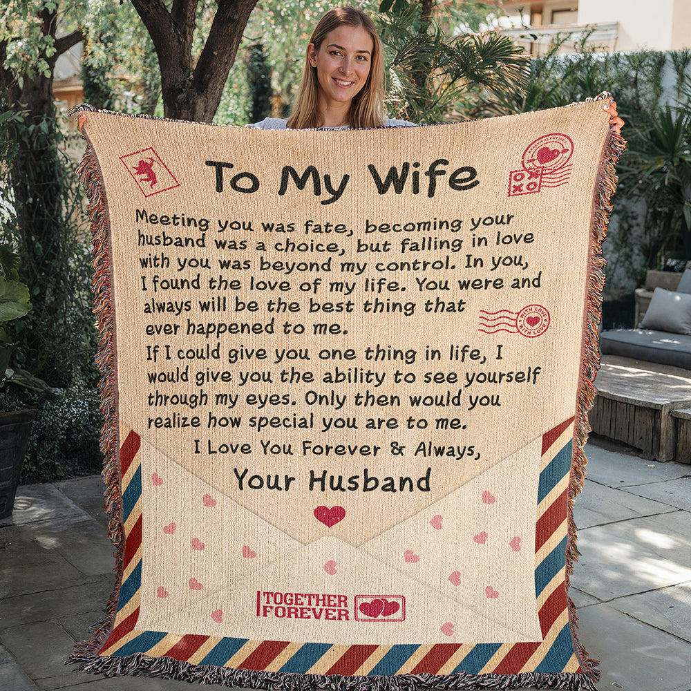 Love Letter To My Wife - Woven Blanket