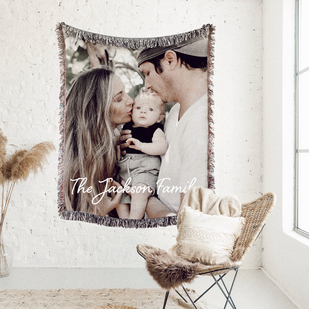 Personalized Photo Woven Blanket