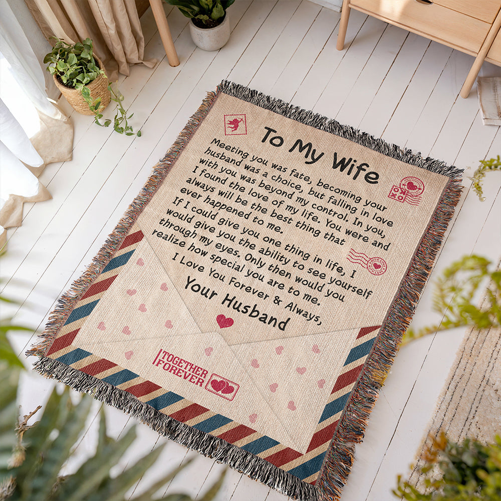 Love Letter To My Wife - Woven Blanket