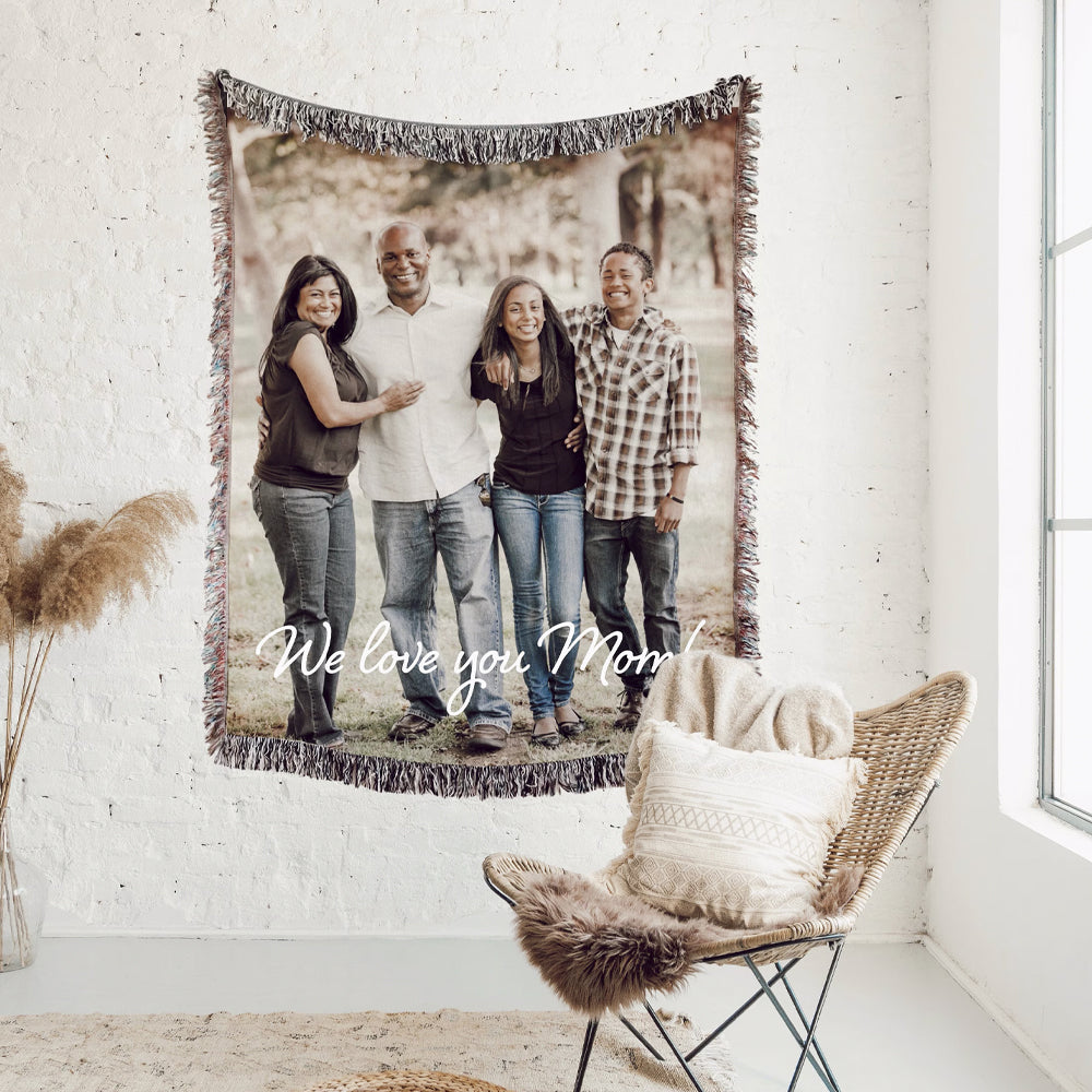 Personalized Photo Woven Blanket