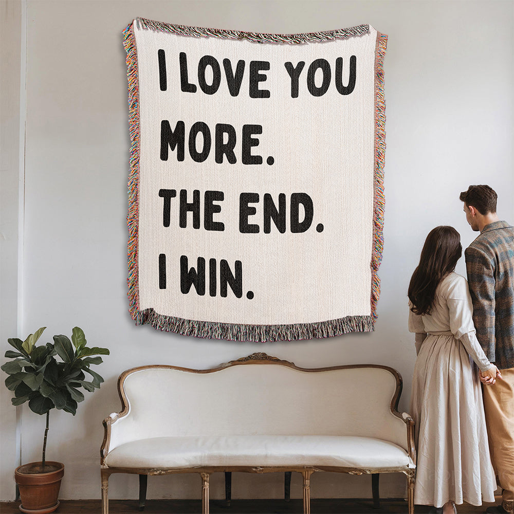 Funny Love Woven Blanket