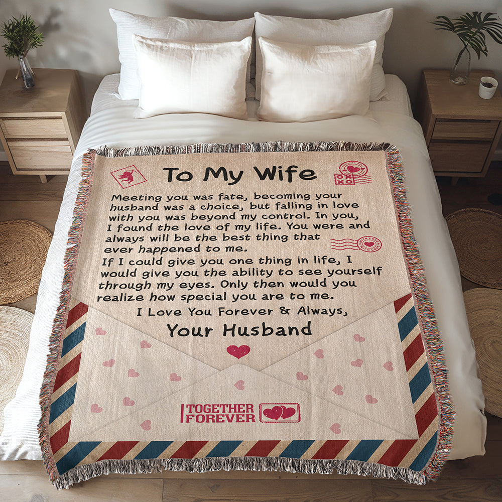 Love Letter To My Wife - Woven Blanket
