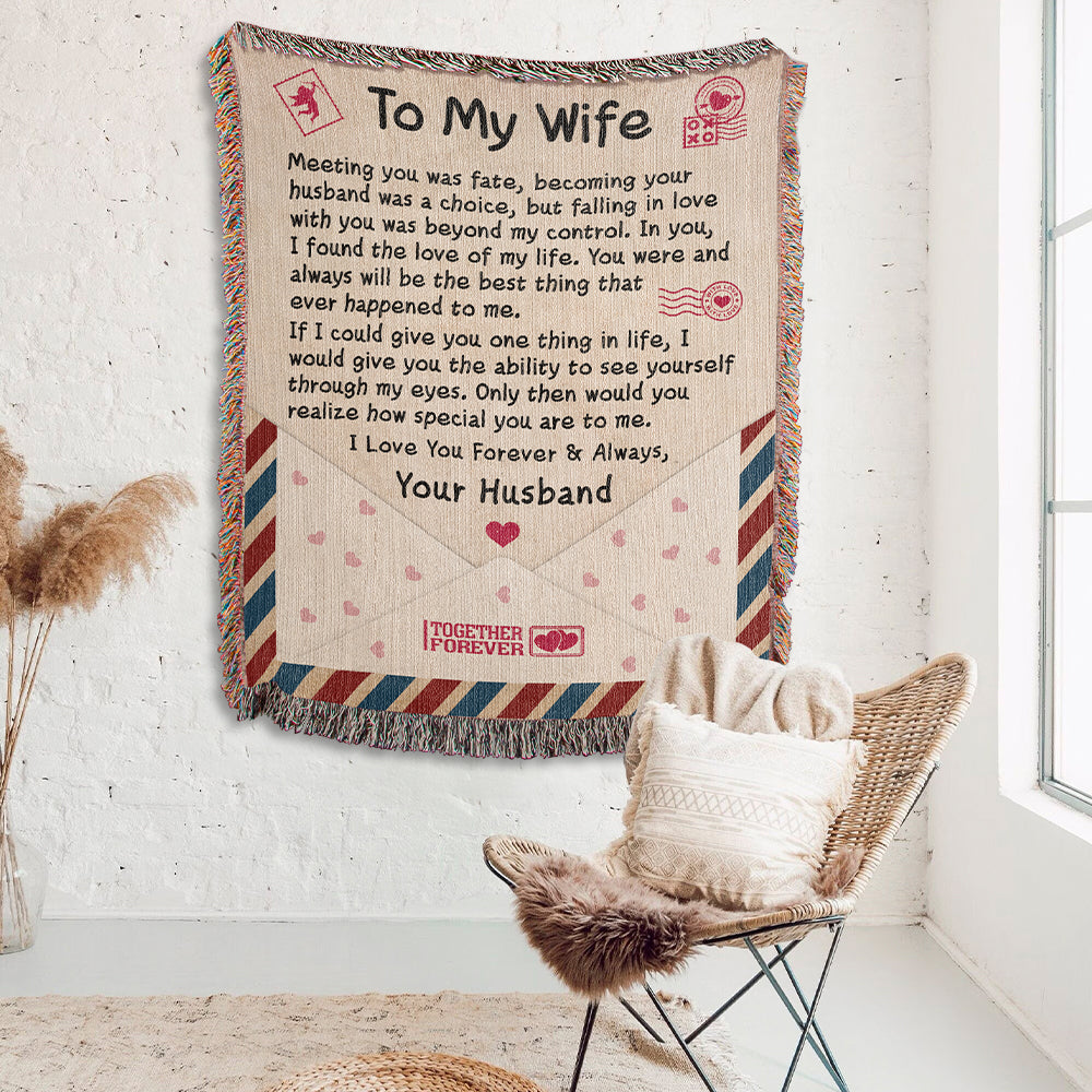 Love Letter To My Wife - Woven Blanket