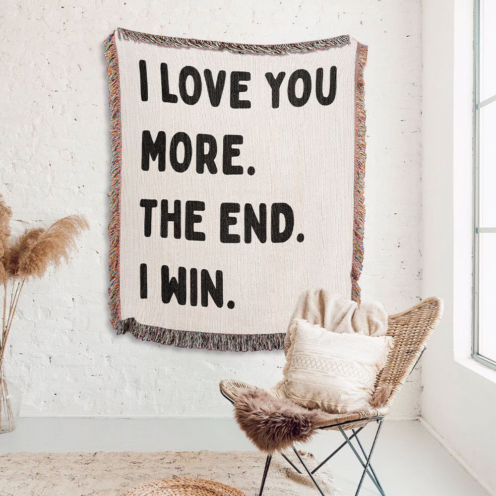 Funny Love Woven Blanket