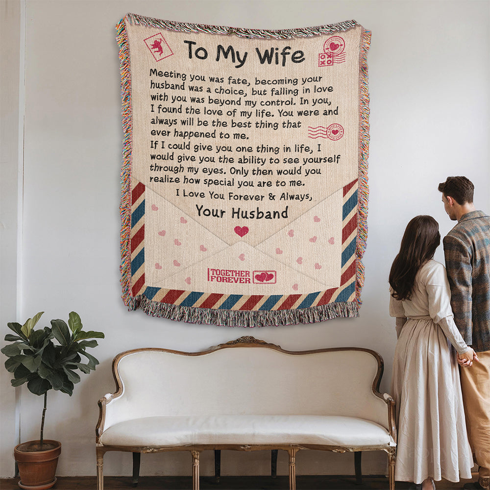 Love Letter To My Wife - Woven Blanket