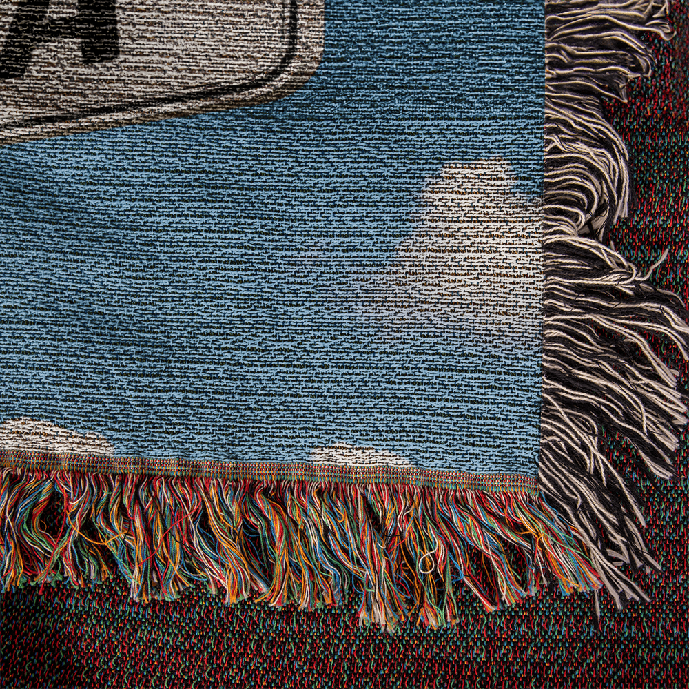 Couple Street Sign Woven Blanket