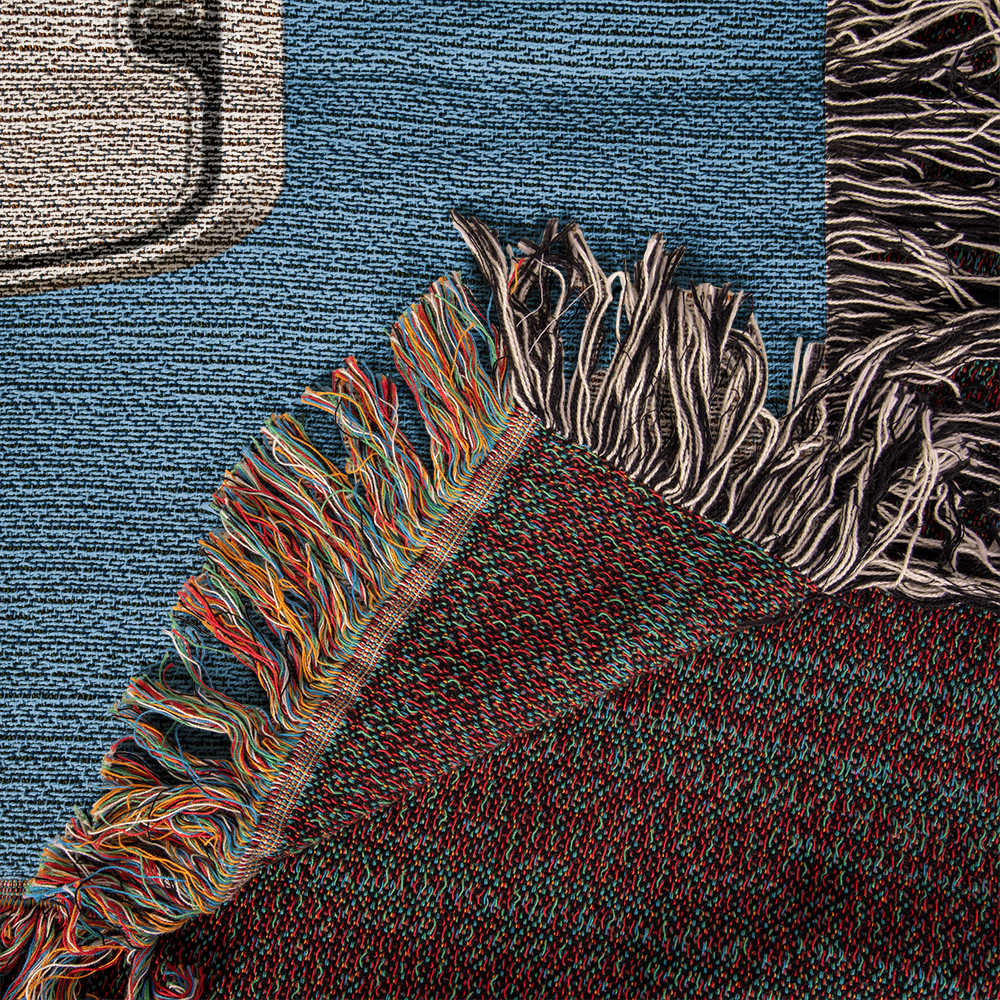 Couple Street Sign Woven Blanket