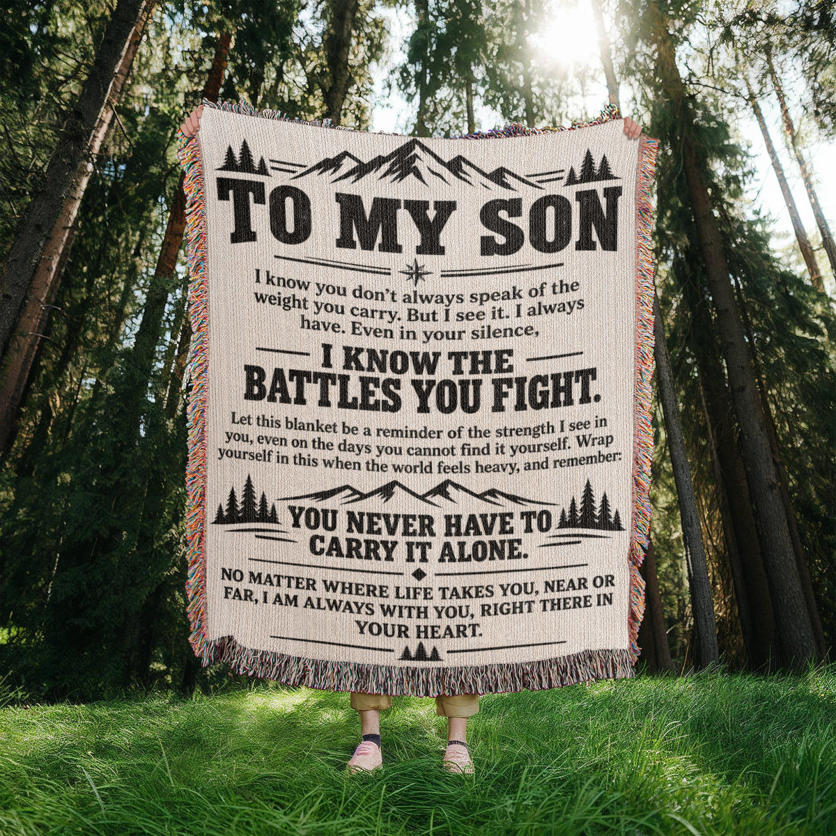 To My Son - Woven Blanket