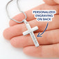 To My Son - Engrave Cross Necklace
