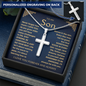 To My Son - Engrave Cross Necklace