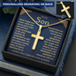 To My Son - Engrave Cross Necklace