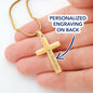 To My Son - Engrave Cross Necklace
