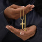 To My Son - Engrave Cross Necklace