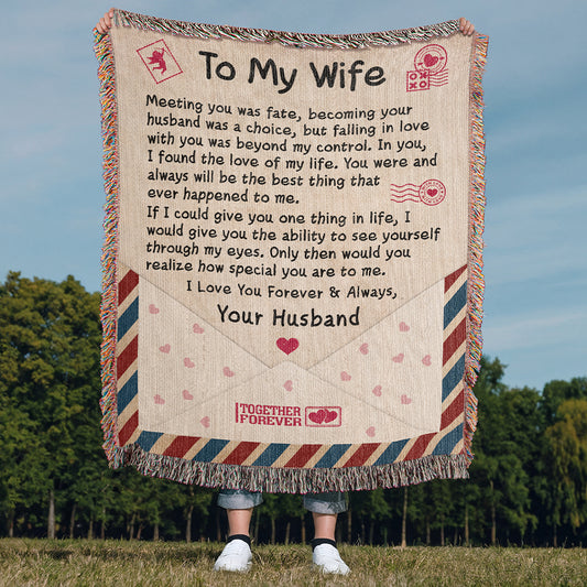 Love Letter To My Wife - Woven Blanket