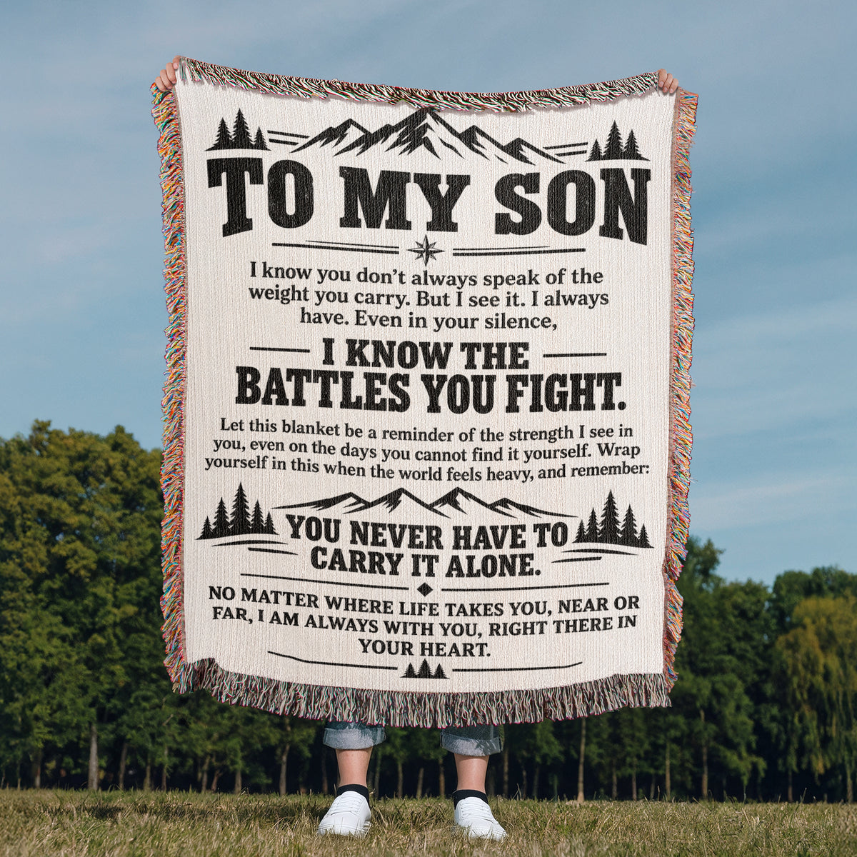 To My Son - Woven Blanket
