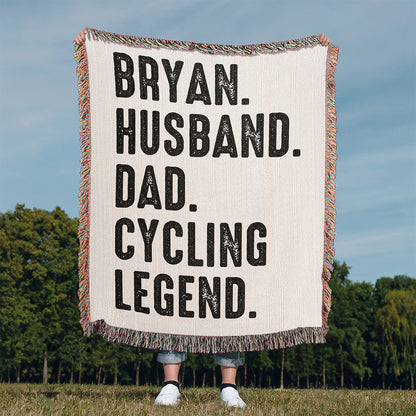 Personalized Legend Woven Blanket