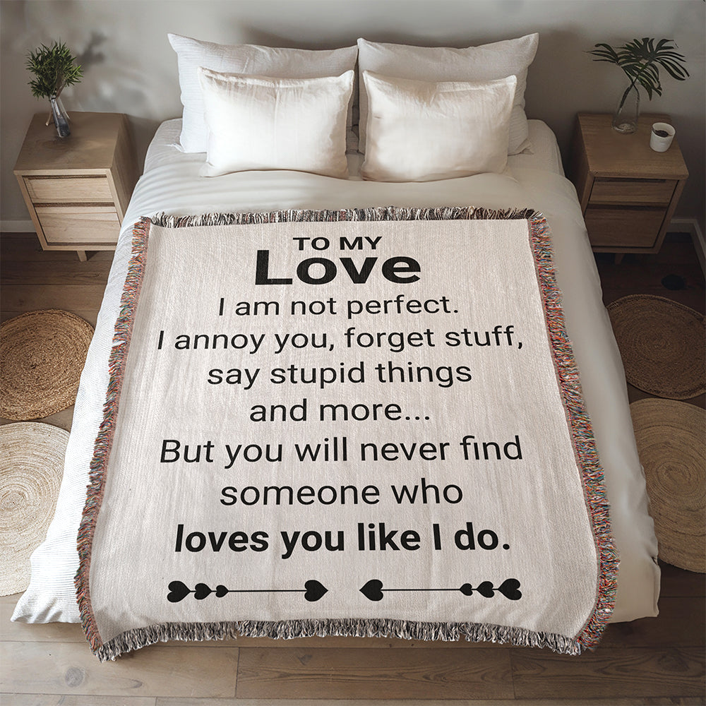 To My Love - American Woven Blanket