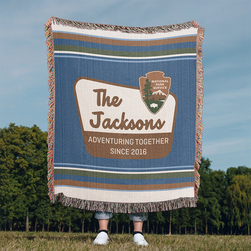 Personalized National Park Woven Blanket