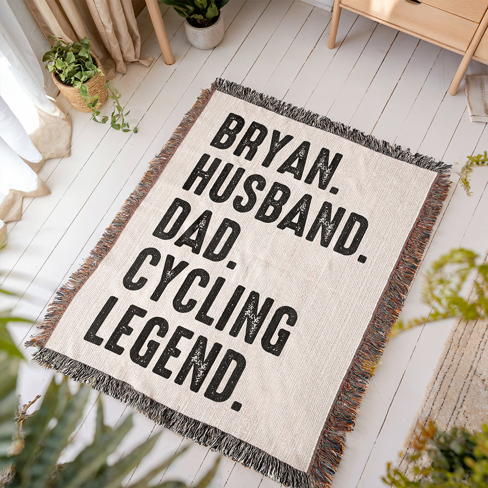 Personalized Legend Woven Blanket