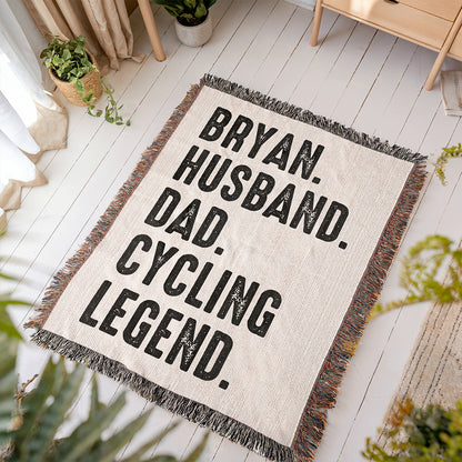 Personalized Legend Woven Blanket