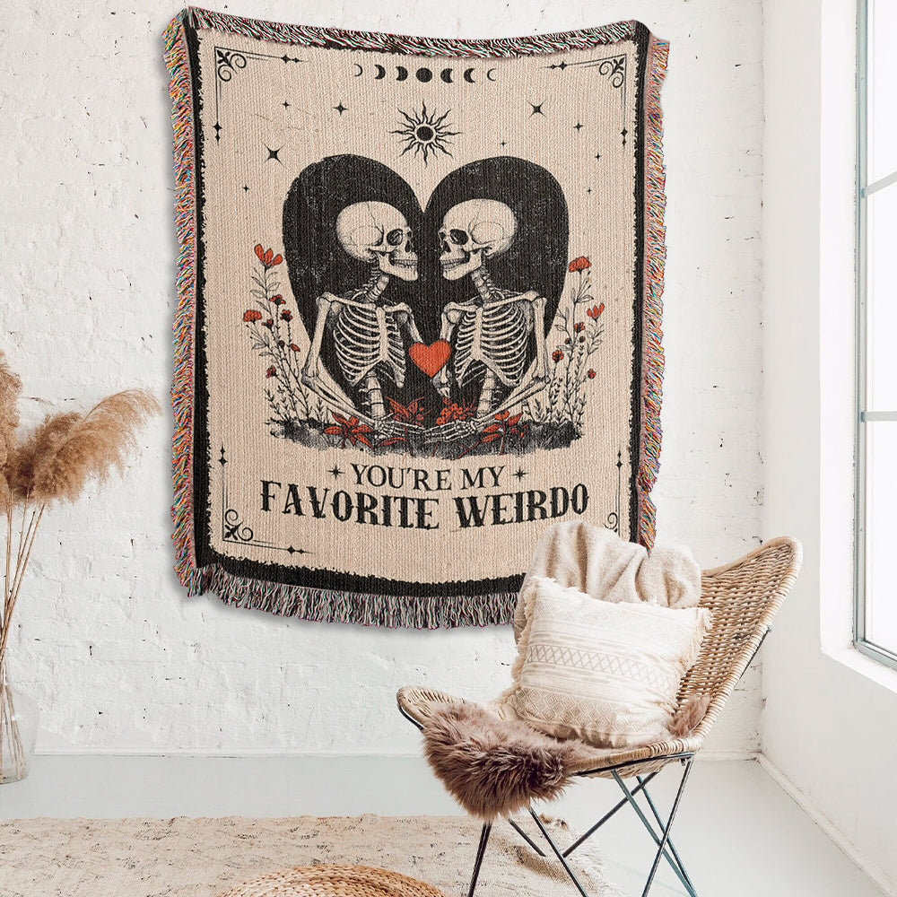 Favorite Weirdo - American Woven Blanket