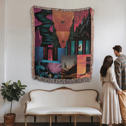 Throne of Glass Woven Blanket - SJM Bookish Gift