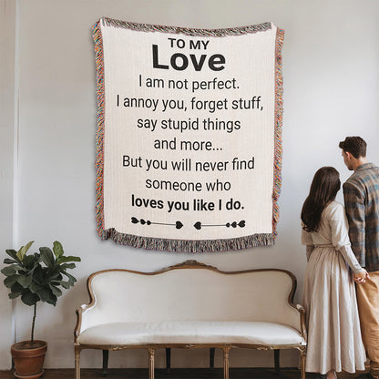 To My Love - American Woven Blanket