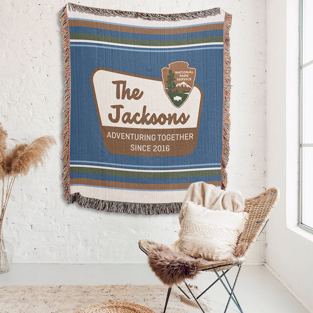 Personalized National Park Woven Blanket