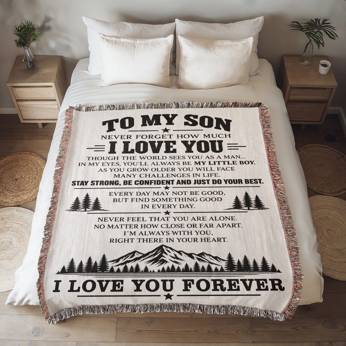 To My Son - Woven Blanket