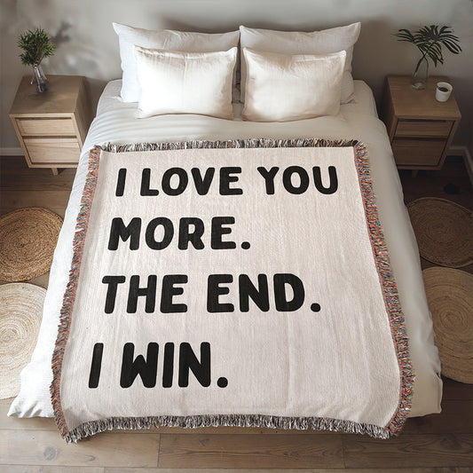 Funny Love Woven Blanket