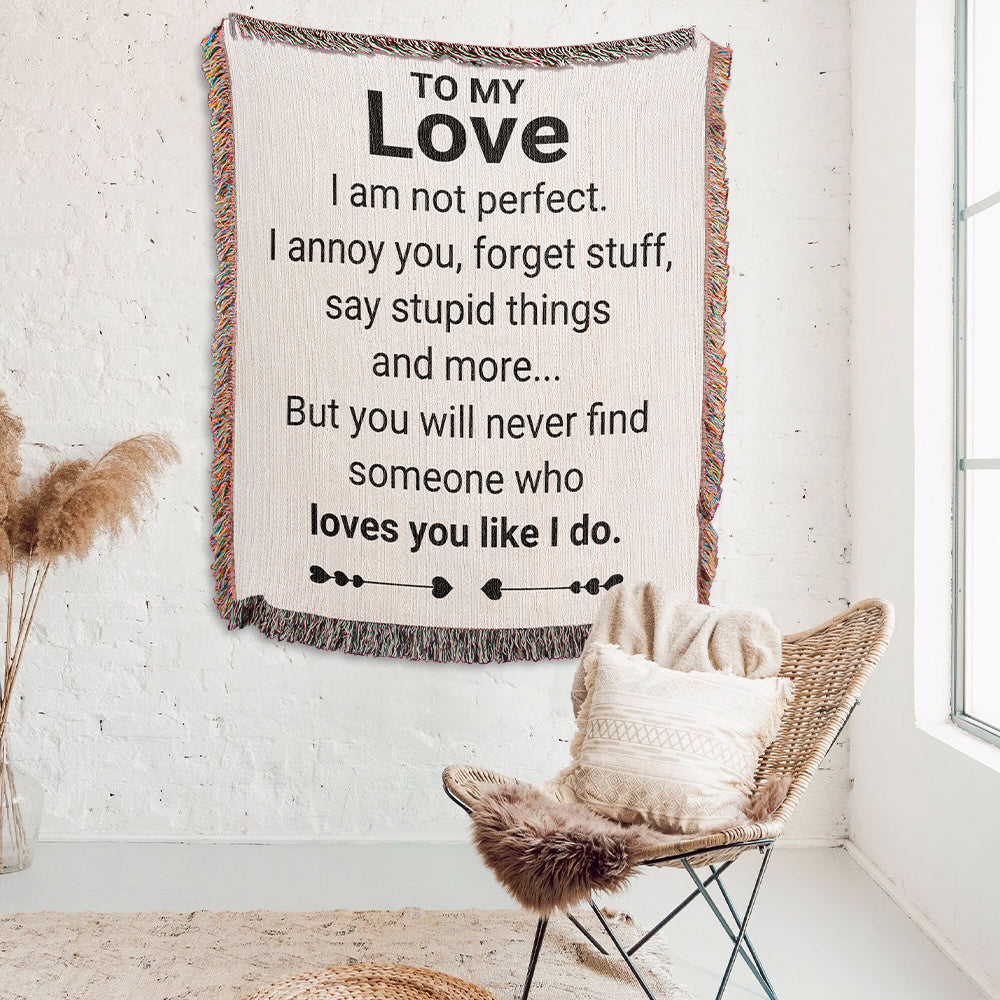 To My Love - American Woven Blanket