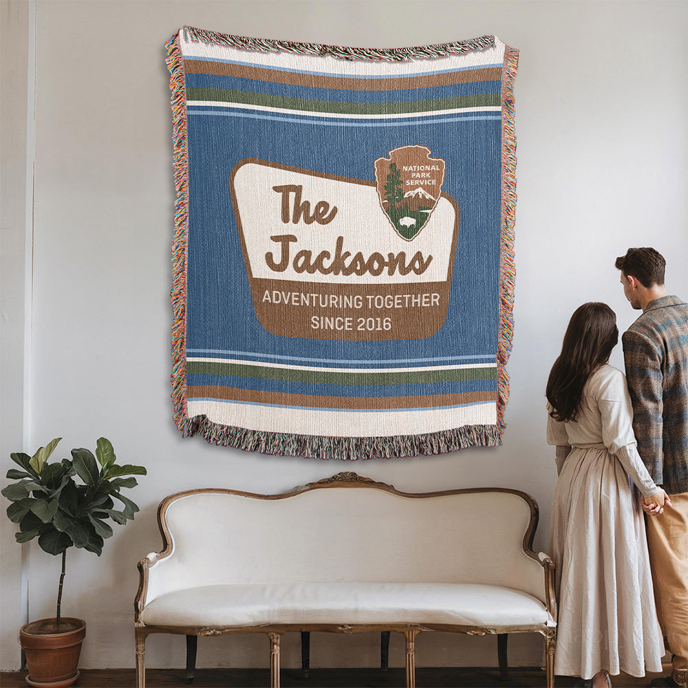 Personalized National Park Woven Blanket