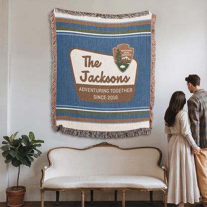 Personalized National Park Woven Blanket