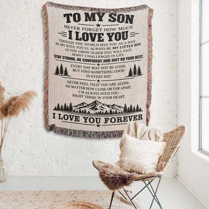 To My Son - Woven Blanket