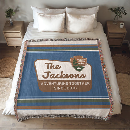 Personalized National Park Woven Blanket