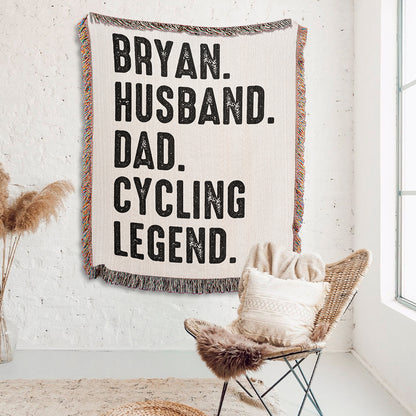 Personalized Legend Woven Blanket