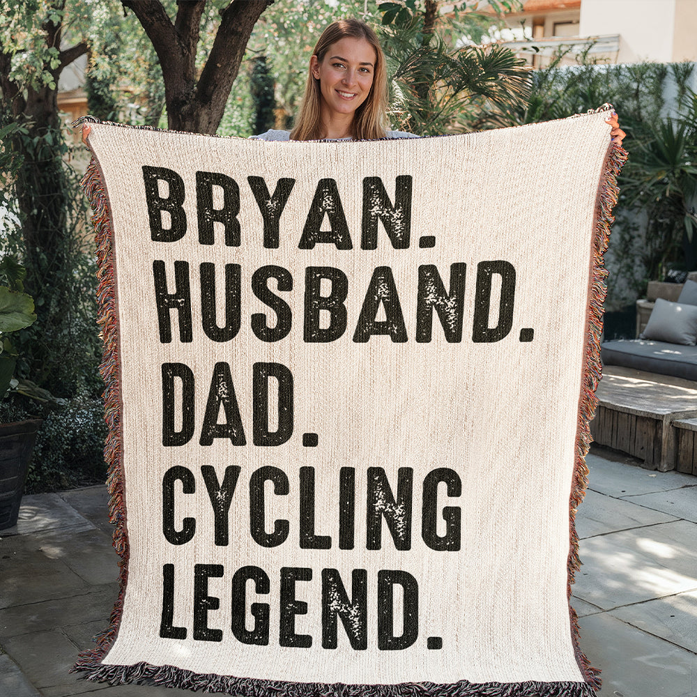 Personalized Legend Woven Blanket