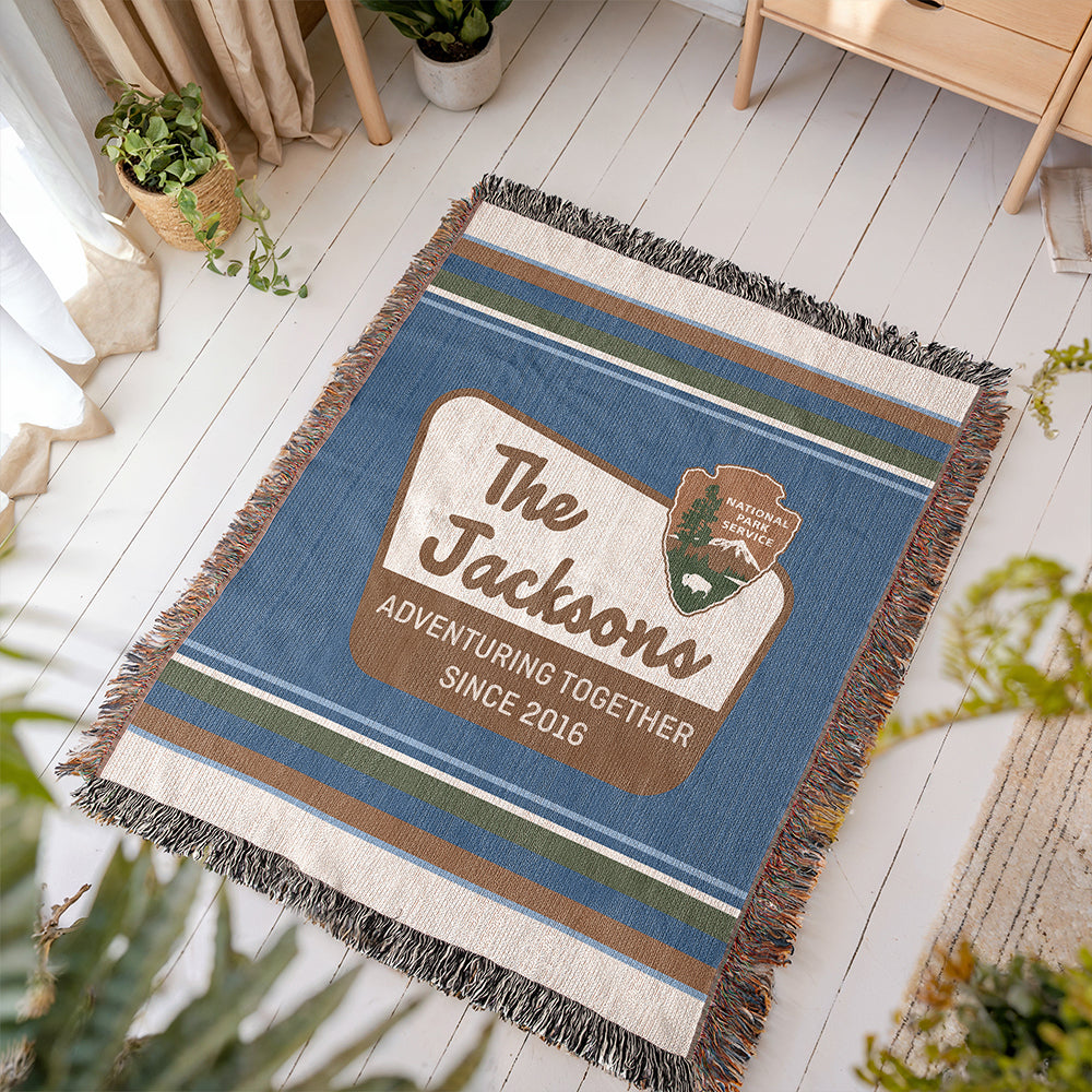 Personalized National Park Woven Blanket