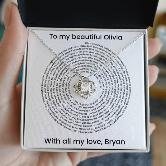 Personalized Song Lyrics - Love Knot Gift Set