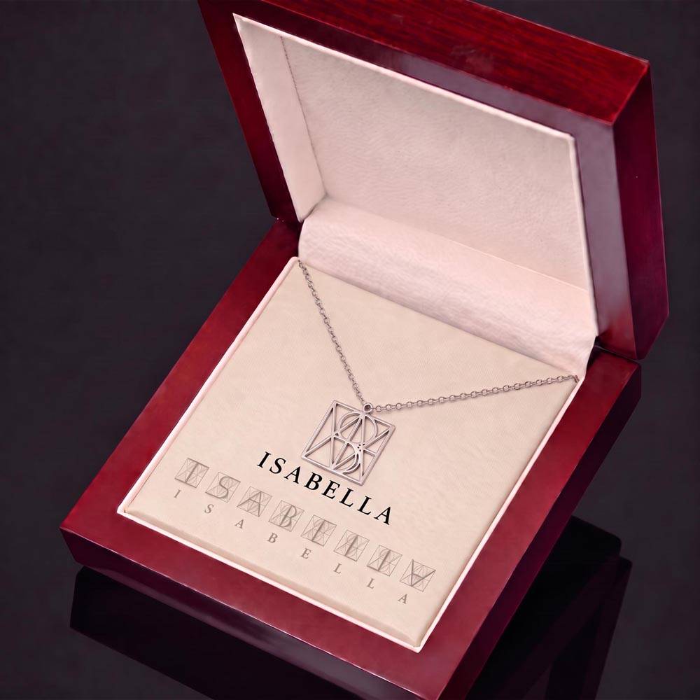 Custom Monogram Name Necklace
