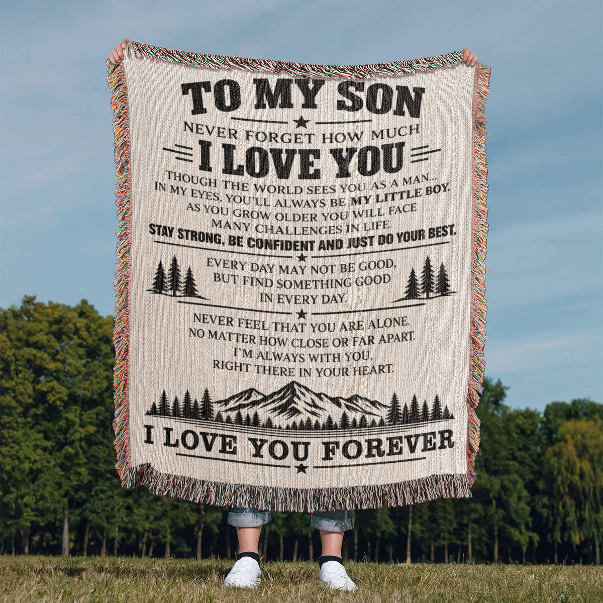 To My Son - Woven Blanket