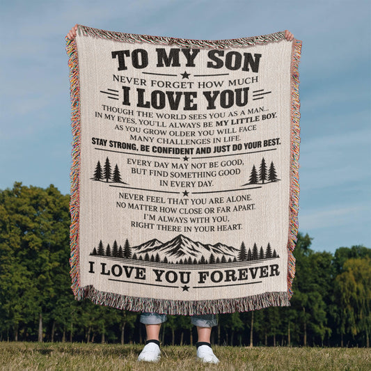 To My Son - Woven Blanket