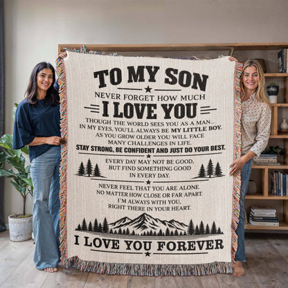 To My Son - Woven Blanket