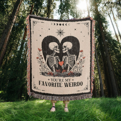 Favorite Weirdo - American Woven Blanket