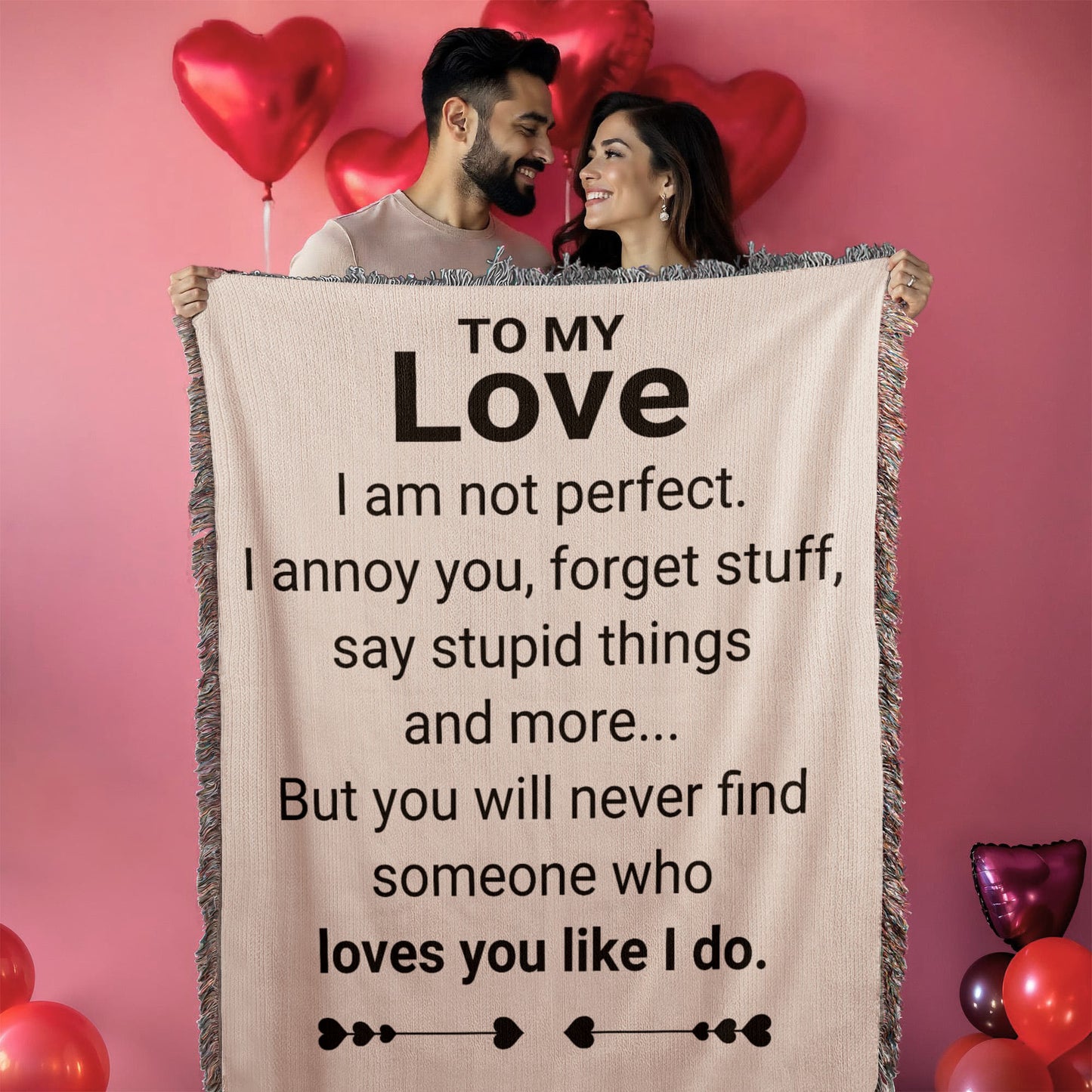 To My Love - American Woven Blanket