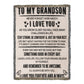 To My Grandson - Woven Blanket